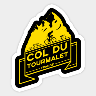 Col Du Tourmalet- Road Cycling Sticker